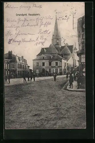 AK Grandpré, Blick auf den Hauptplatz