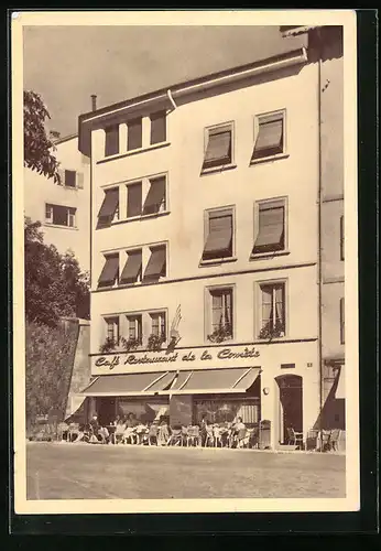 AK Lausanne, Café-Restaurant de la Comète, Place du Tunnel