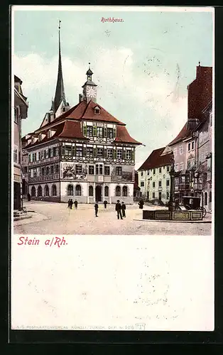 AK Stein a. Rh., Partie am Rathaus