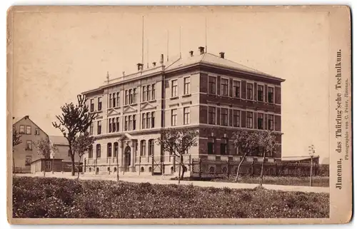 Fotografie C. Peter, Ilmenau, Ansicht Ilmenau, Blick auf das Thüring`sche Technikum