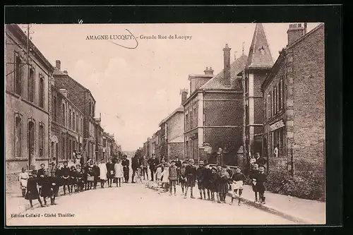 AK Amagne-Lucquy, Grande-Rue de Lucquy