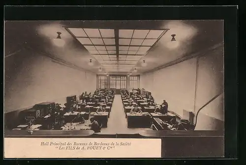 AK Bordeaux, Hall Principal des Bureaux de la Société Les Fils de A. Pouey & Cie