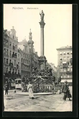 AK München, Mariensäule