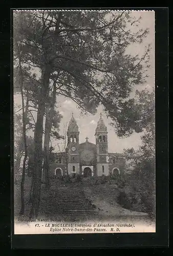 AK Le Moulleau, Église Notre-Dame-des-Passes