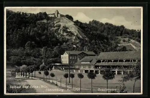 AK Bad Sulza /Th., Sonnenburg, Kurhotel und Gradierwerk