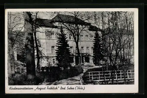 AK Bad Sulza /Th., Kindersanatorium August Fröhlich