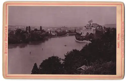 Fotografie Römmler & Jonas, Dresden, Ansicht Thun, Blick auf die Stadt mit See