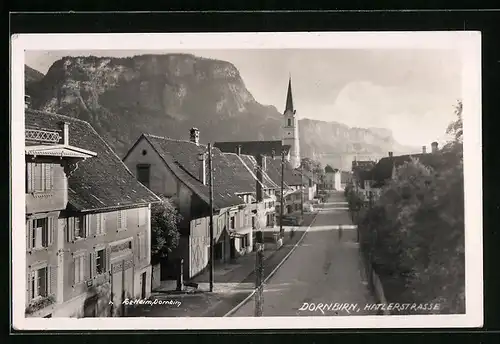 AK Dornbirn, Ansicht der Hatlerstrasse