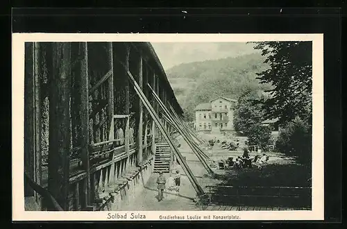 AK Bad Sulza /Th., Gradierhaus Louise mit Konzertplatz