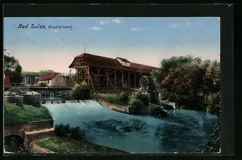 AK Bad Sulza i. Thür., Blick zum Gradierwerk