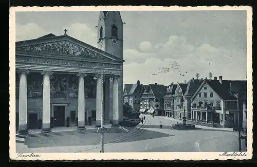 AK Dornbirn, Partie am Marktplatz