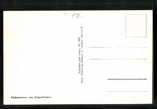 AK Feldkirch, Ortsansicht mit Gurtisspitze