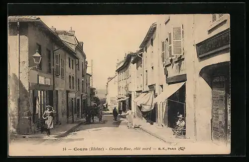 AK Cours, Grande-Rue, Côté nord, Strassenpartie