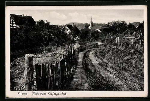 AK Zeitz-Kayna, Blick von Kiefergraben