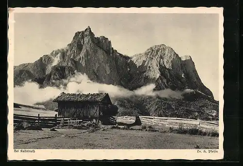 AK Kastelruth, Panorama der Dolomiten