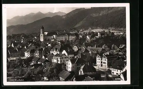 AK Bludenz, Teilansicht mit Kirche