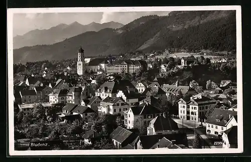 AK Bludenz, Teilansicht mit Kirche