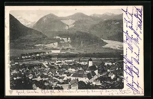 AK Bludenz, Teilansicht mit Kloster