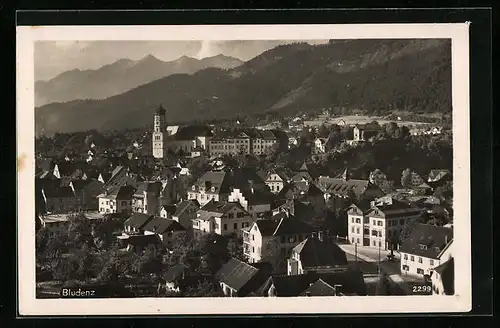 AK Bludenz, Ortsansicht mit Kirche