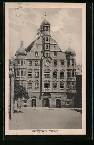 AK Memmingen, Rathaus im Sonnenschein