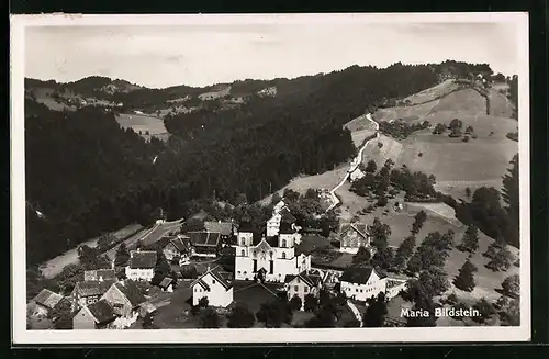 AK Maria Bildstein, Ortsansicht mit Umgebung aus der Vogelschau