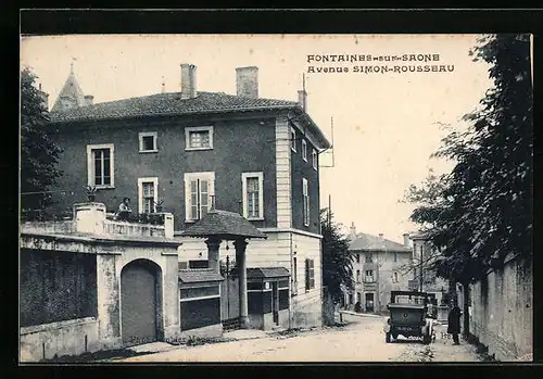 AK Fontaines-sur-Saone, Avenue Simon-Rousseau