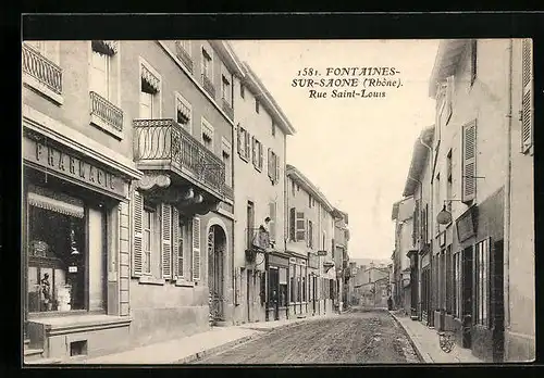 AK Fontaines-sur-Saone, Rue Saint-Louis