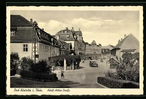 AK Bad Köstritz /Th., Partie in der Strasse