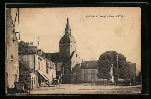 AK Clugnat, Place de l`Eglise