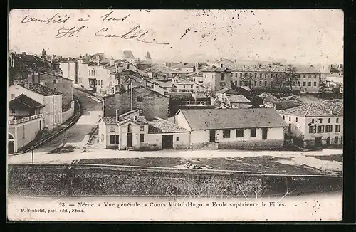 AK Nérac, Vue générale, Cours Victor-Hugo, Ecole supérieure de Filles