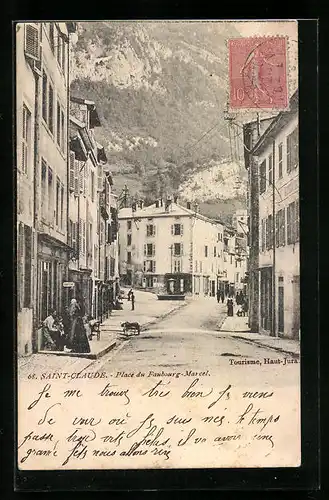 AK Saint-Claude, Place du Faubourg-Marcel