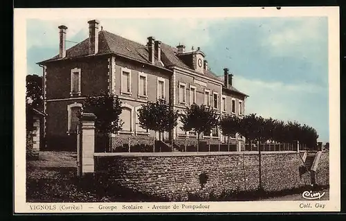 AK Vignols, Groupe Scolaire, Avenue de Pompadour