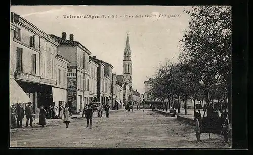 AK Valence-d`Agen, Place de la Liberté