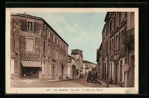 AK Les Herbiers, Rue de l`Eglise