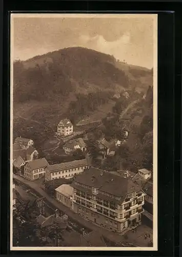 AK Berneck /Fichtelgebirge, BärnreutherWeg und Hotel Bube