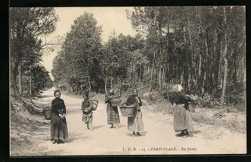 AK Paris-Plage, En Foret