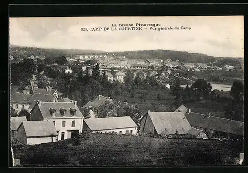 AK Camp de la Courtine, Vue générale du Camp