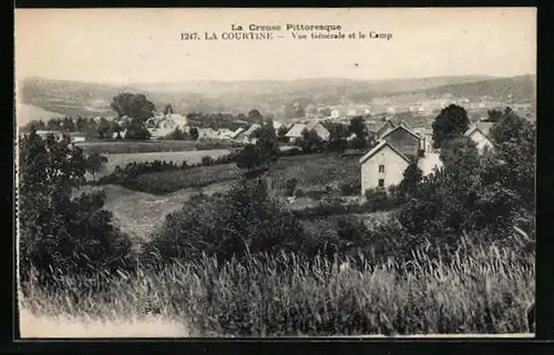 AK Camp de la Courtine, Vue générale et le Camp