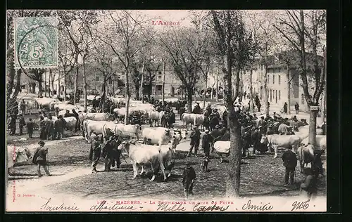 AK Mazères, La Promenade un jour de foire