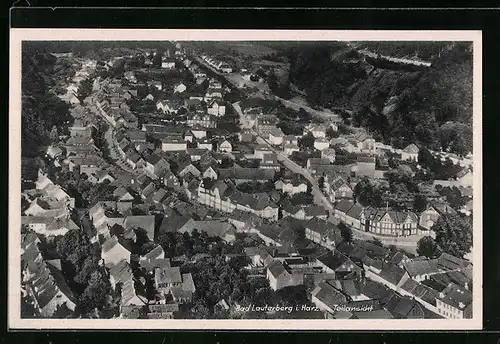 AK Bad Lauterberg i. Harz, Teilansicht vom Flugzeug aus