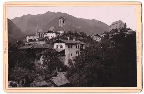 Fotografie Diezel & Langer, Wien, Ansicht Schönna, Blick auf das Dorf mit Kirche