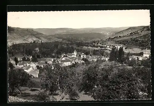 AK Les Salelles, Vue generale prise de la Montagne