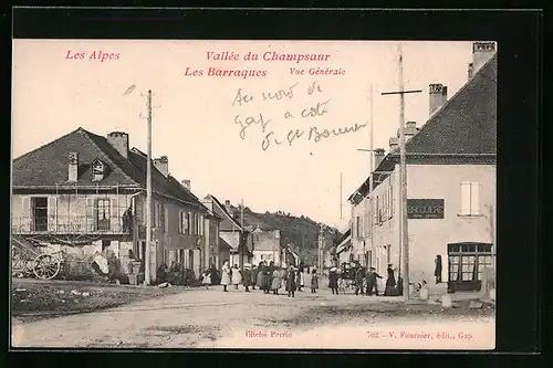 AK Les Barraques, Vallée du Champsaur, Vue Générale