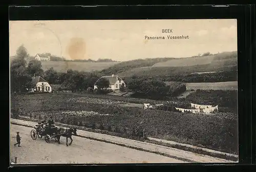 AK Beek, Panorama Vossenhut und Strasse