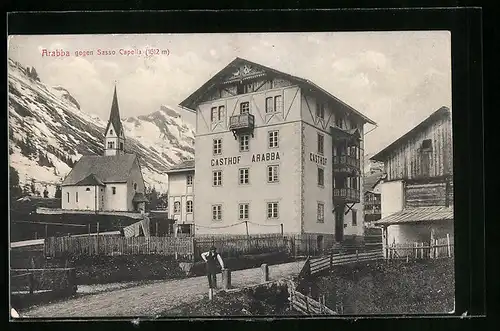 AK Buchenstein, Gasthof Arabba gegen Sasso Capella