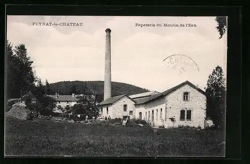 AK Peyrat-le-Chateau, Papeterie du Moulin de l`Eau