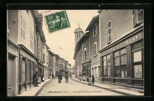 AK Montluel, Grande-Rue Saint-Etienne