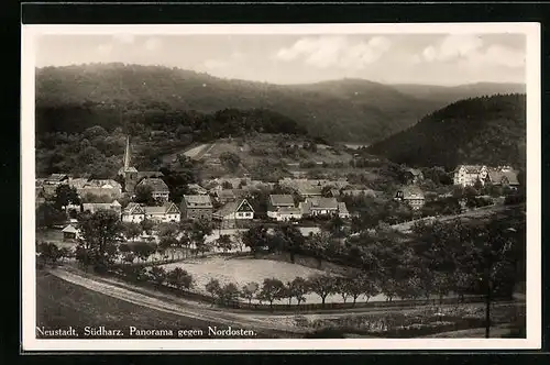 AK Neustadt / Südharz, Panorama gegen Nordosten