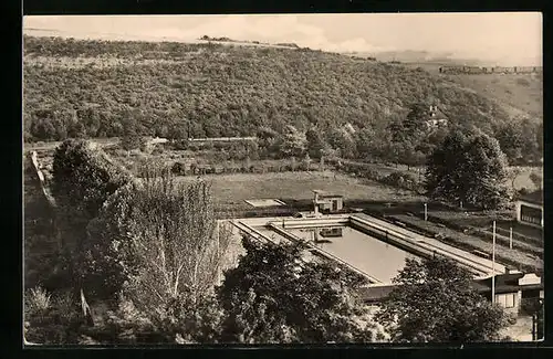 AK Hettstedt / Südharz, Blick auf das Stadtbad