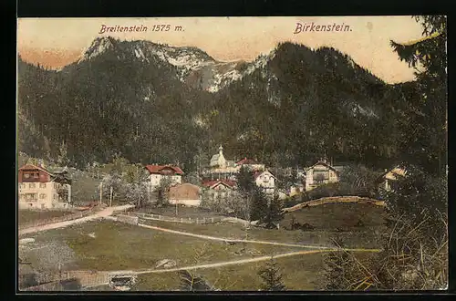 AK Birkenstein, Totale mit Blick auf den Breitenstein